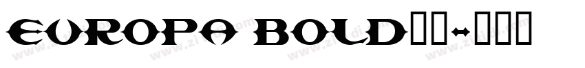 Europa Bold字体字体转换